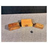 3 Wooden Boxes