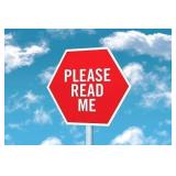 Please Read: Pick-Up