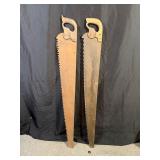 2 52" Single Handled Logging Saws