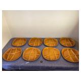 Salins France Fondue Plates, Set of 8