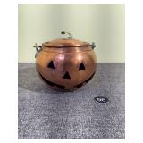Copper Cauldron Style Jack-O-Lantern