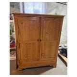 German Farmhouse Style Pine Wardrobe