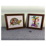 2 Colorful Vintage Children