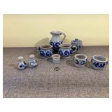 9 Pc German Salt-Glazed Stoneware