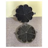 Antique German Kartoffelwaffeln Cast Iron