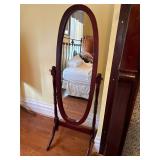Full-Length Oval Floor Mirror