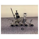 Pewter Viking Horns, German Wedding Cup, More