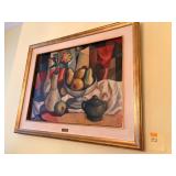 Antonio Diego Voci, Cubist Still-Life Oil Painting