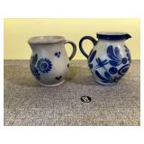 2 German Salt Glaze Pitchers