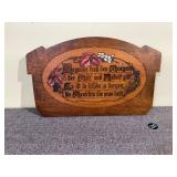 Traditional German Home Blessing Saying on Wood