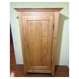 Bavarian Pine Biedermeier Revival Linen Cabinet