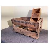 German & French Wooden Wine Crates