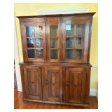 Mid 19th C Louis XIII Style Oak Buffet Deux Corps