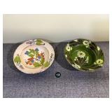 Hungarian Slipware Bowl & Transylvania Korond Bowl