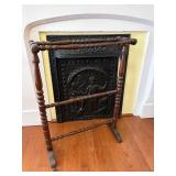 Edwardian Mahogany Towel Quilt Rack
