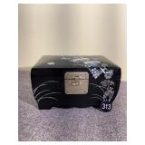 Mother of Pearl Black Lacquer Wooden Jewelrt Box