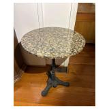 Franch Bistro Table w Cast Iron Base