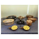Collection of French Earthenware Pottery