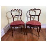Rococo Revival Chairs, Circa 1860, Pair