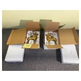 2 Pottery Barn Brass Deer Candle Holders