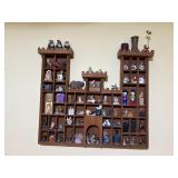 Medieval Castle Knickknack Shelf  w Miniatures