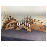 5 Schwibbogen, German Christmas Candles