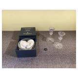 Waterford Candlesticks & Millenium Bottle Coaster