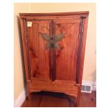 Mid 19th C Southern China Elm Linen Cupboard