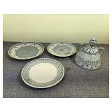 4 Pc Boleslawiec Clover Polish Pottery
