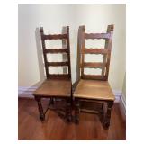 20th C French Farmhouse Ladderback Chair