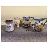 4 Vintage Ceramic Pitchers