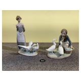 2 Lladro Porcelain Figures