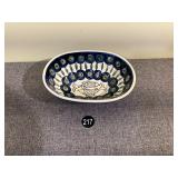 Boleslawiec Polish Pottery Bowl w Fish Motif