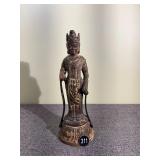 Bodhisattva Kannon Cast Metal Statue