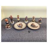 Collection of Hummel Figurines & Plates