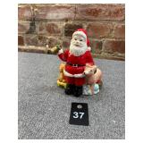 Vintage Ceramic Musical Santa