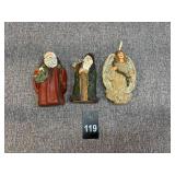 1980s/90s June McKenna Flatback Christmas Figures