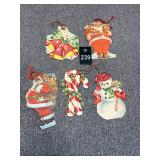 Collection of Vintage Christmas Die-Cut Paper