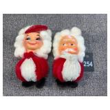 2 Chenille Christmas Magnet Decorations