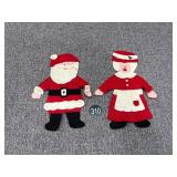 Santa Claus & Mrs. Claus Felt Magnets