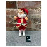 Mid-Century Rubber Face Santa Claus Doll