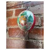 Hand Painted Mercury Glass Teardrop Ornament