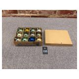 Set of 12 Premier Glass Mercury Glass Ornaments