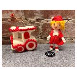 Felt Flocked Christmas Ornaments