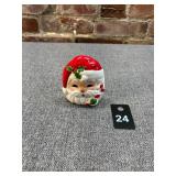 Norcrest Ceramic Christmas Santa Napkin Holder