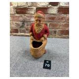 1930s Paper Mache Santa Candy Container