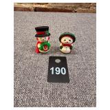 2 Hallmark Snowman Figures
