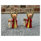 Pair, Walco Angel & Child Ornaments