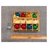 Box of USA Mercury Glass Ornaments