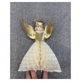 Vintage Christmas Angel Honeycomb Centerpiece